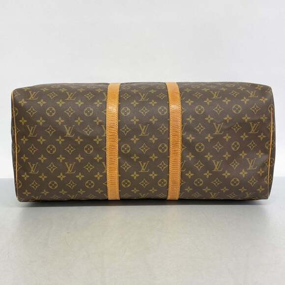 LOUIS VUITTON Authentic Brown Monogram Keepall 55 Boston Bag - Picture 3 of 13